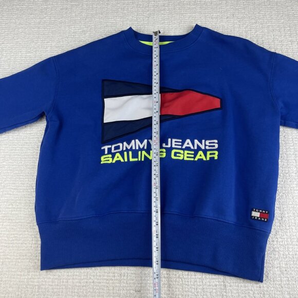 Tommy Jeans Sailing Gear Blue Sweatshirt Men XS 045/88 Retro Tommy - Picture 10 of 16